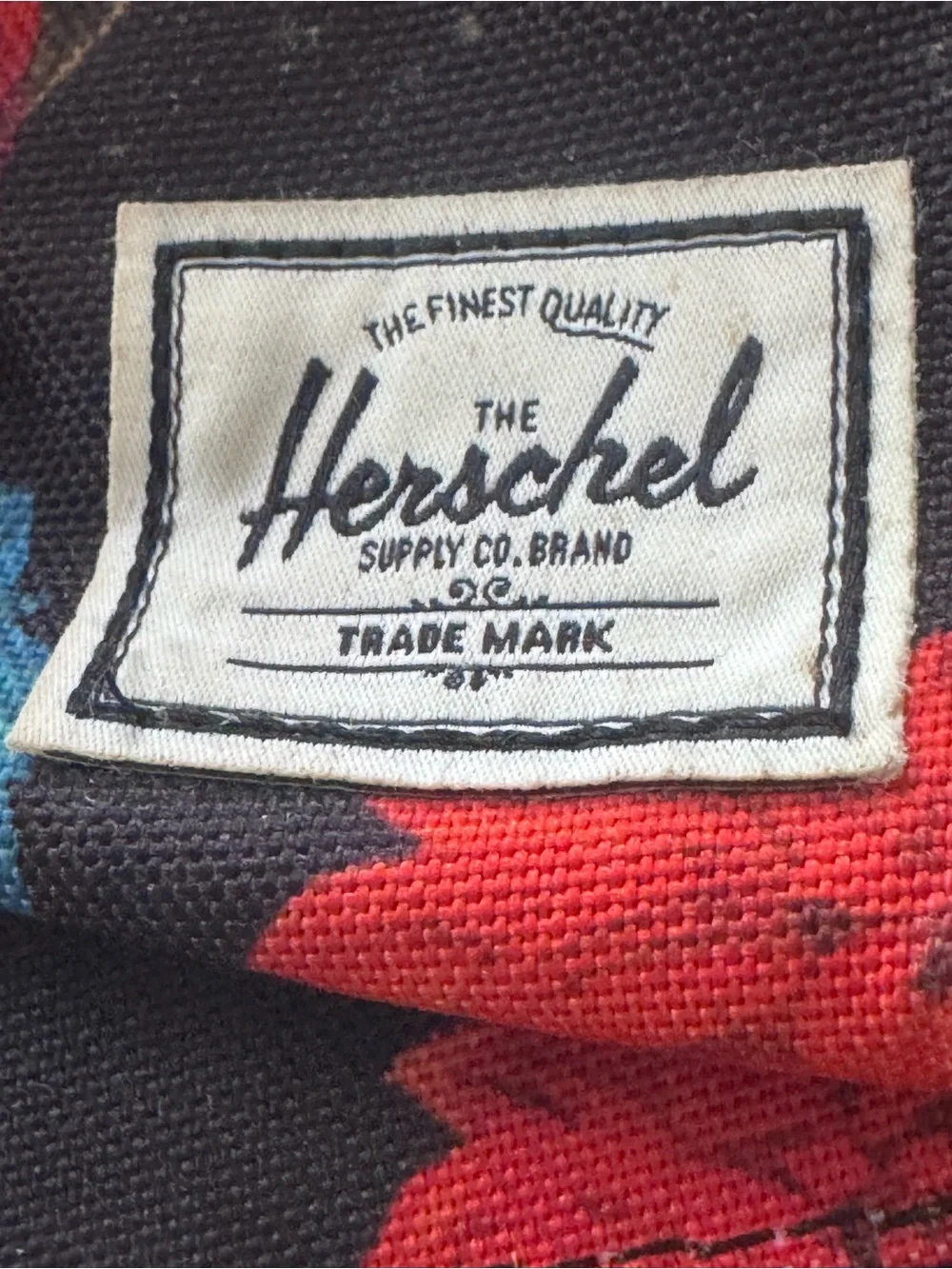 Herschel Supply Company Floral Print Backpack - Black, Red, Teal, Cream